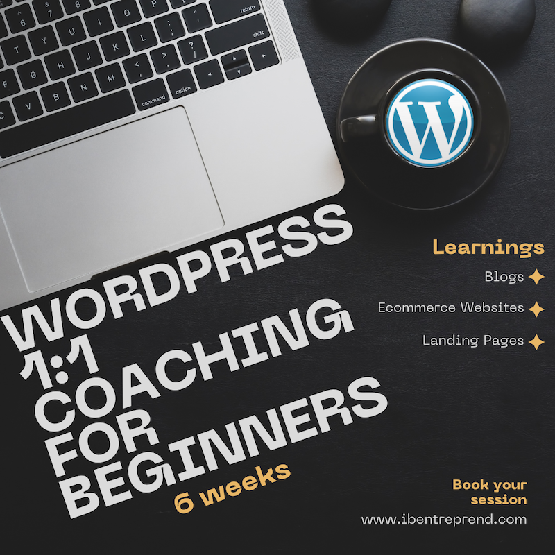 Wordpress 1:1 coaching Visual